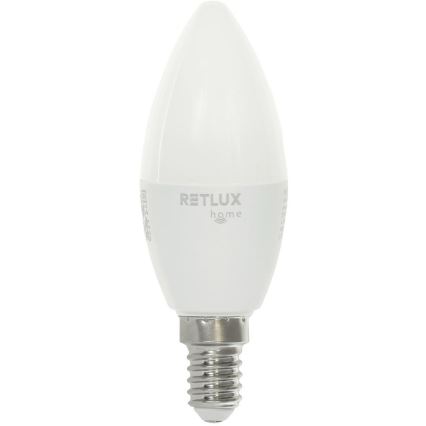 Dimmbare LED-RGBW-Lampe C37 E14/4,5W/230V 2700-6500K Wi-Fi Tuya