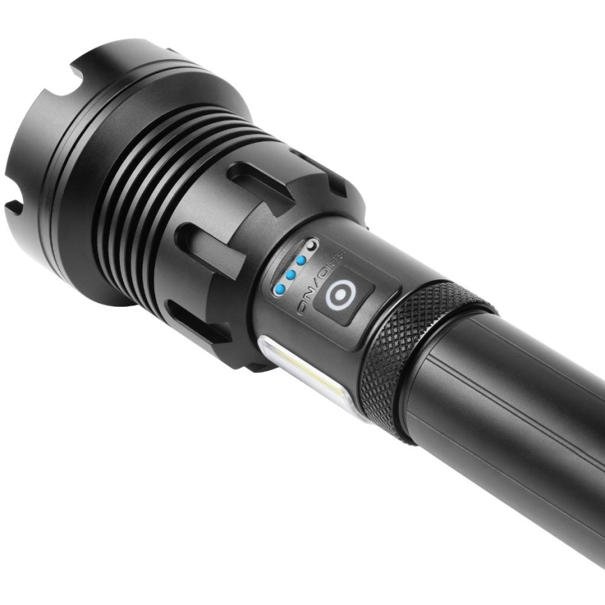 LED wiederaufladbare Aluminium-Taschenlampe mit Powerbank-Funktion LED/4400 mAh 2200 lm IP44