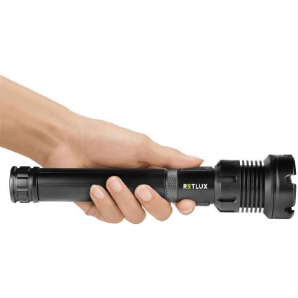 LED wiederaufladbare Aluminium-Taschenlampe mit Powerbank-Funktion LED/4400 mAh 2200 lm IP44