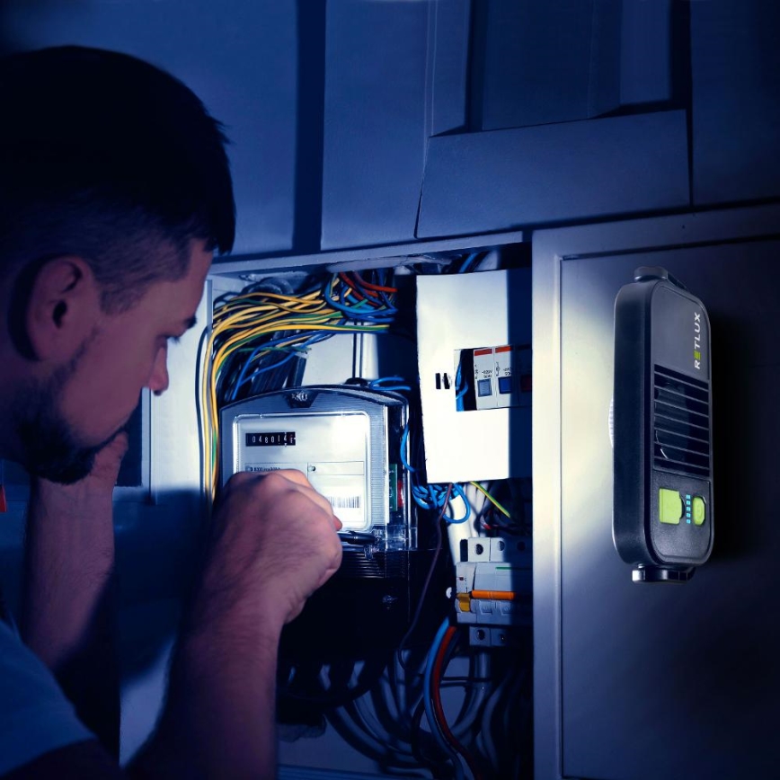 LED-Arbeitsleuchte mit Powerbank-Funktion, 4400 mAh, IP44, gelb/schwarz