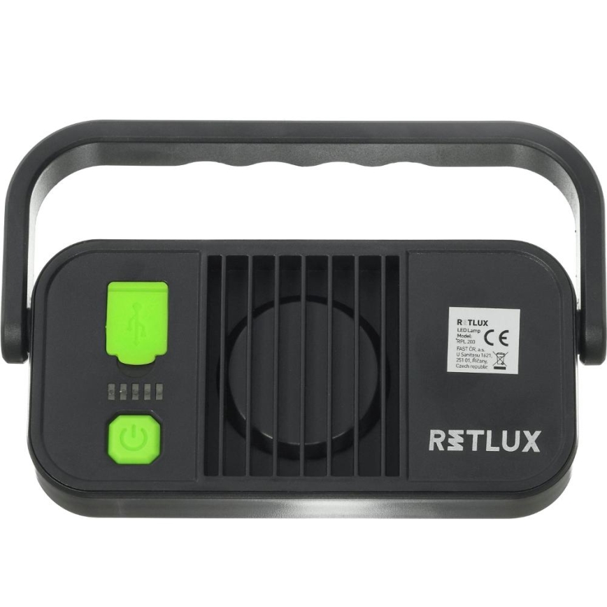 LED-Arbeitsleuchte mit Powerbank-Funktion, 4400 mAh, IP44, gelb/schwarz