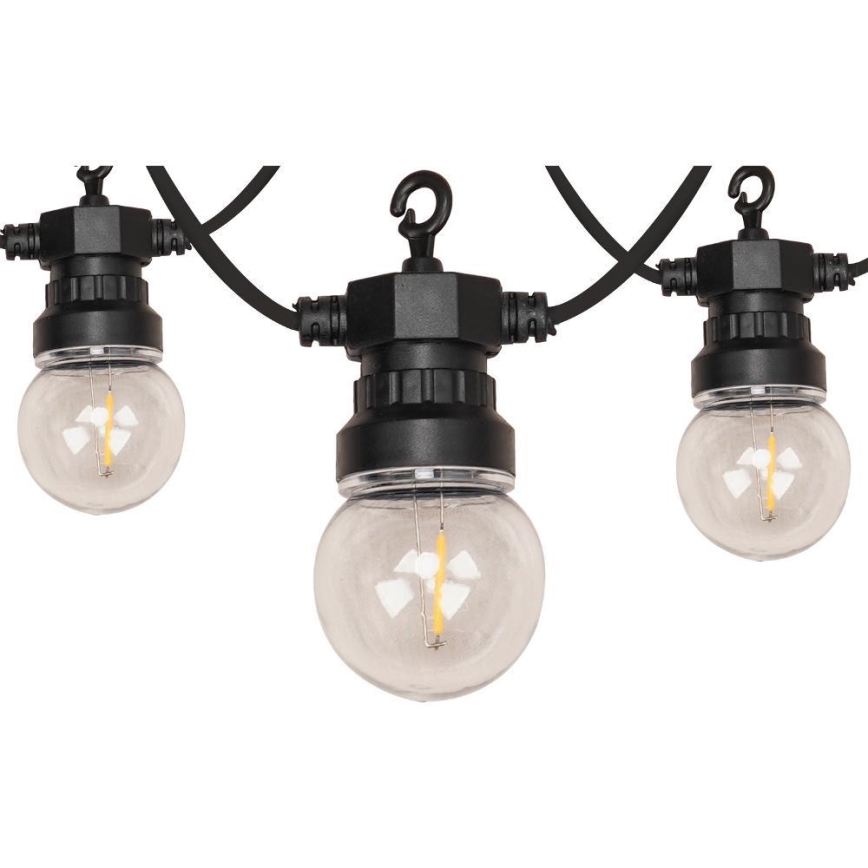 LED-Außen-Dekor-Lichterkette GIRLANDA G45 10xE27/230V 8m IP44 warmweiß