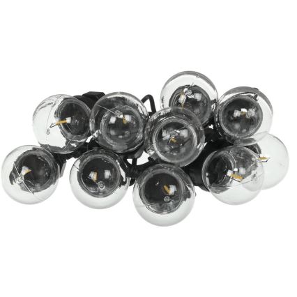 LED-Außen-Dekor-Lichterkette GIRLANDA G45 10xE27/230V 8m IP44 warmweiß