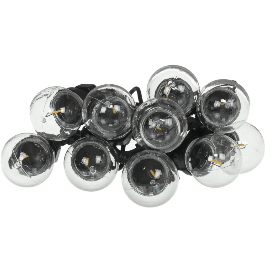 LED-Außen-Dekor-Lichterkette GIRLANDA G45 10xE27/230V 8m IP44 warmweiß