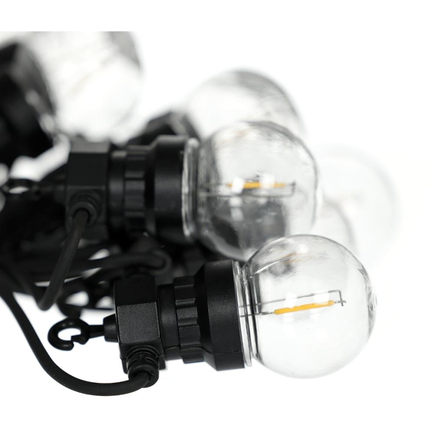 LED-Außen-Dekor-Lichterkette GIRLANDA G45 10xE27/230V 8m IP44 warmweiß