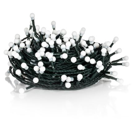 LED-Außen-Lichterkette 100 LEDs / 8 Funktionen 15 m IP44 warmweiß