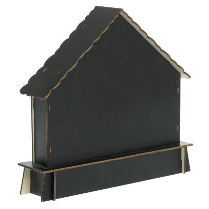 LED-Dekoration HALLOWEEN LED/2xAA/mehrfarbig gruseliges Haus