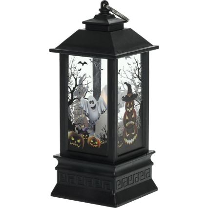 LED-Dekoration HALLOWEEN LED/3xAAA/warmweiβ Laterne mit Kürbissen