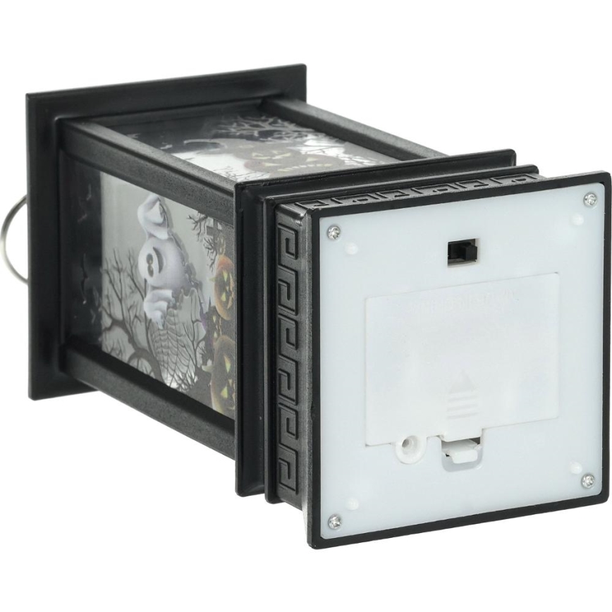 LED-Dekoration HALLOWEEN LED/3xAAA/warmweiβ Laterne mit Kürbissen