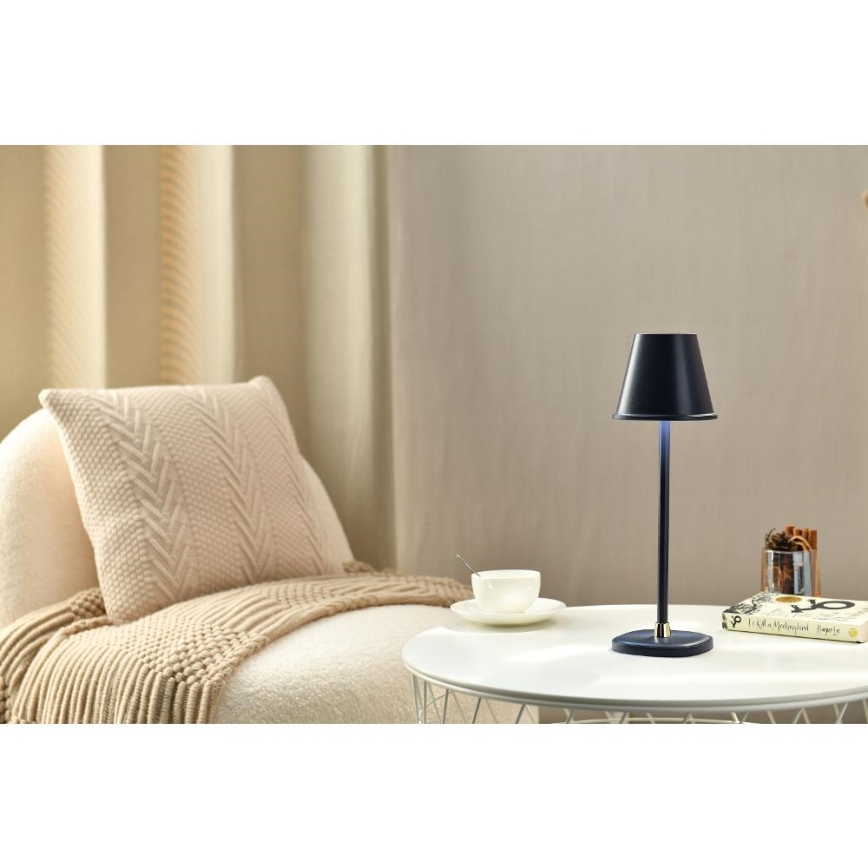 LED Dimmbares wiederaufladbares Tischlicht LED/3W/1800 mAh Dunkelblau