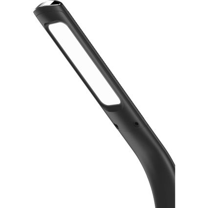 LED dimmbare Tischlampe mit kabelloser Qi-Ladestation 5W und Display LED/6W/230V/1xCR2032 3000/4000/6000K schwarz