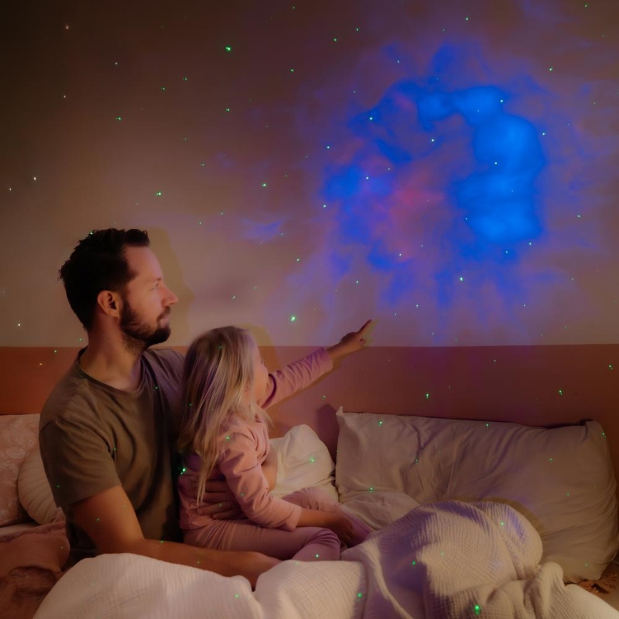 LED Kinderprojektor 230V Astronaut 12,5 cm + Fernbedienung