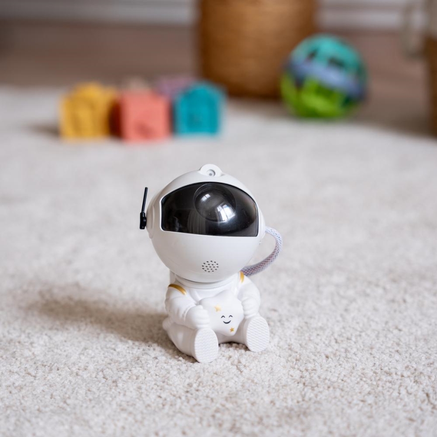 LED Kinderprojektor 230V Astronaut 12,5 cm + Fernbedienung