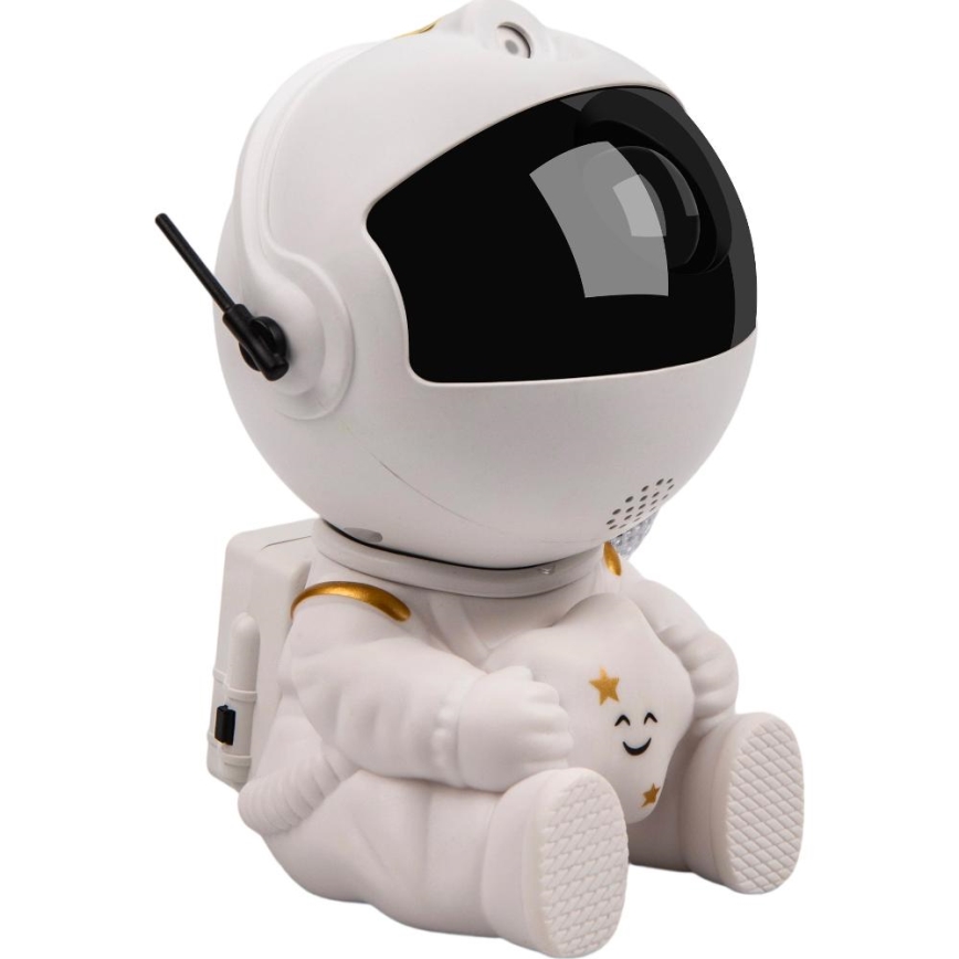 LED Kinderprojektor 230V Astronaut 12,5 cm + Fernbedienung