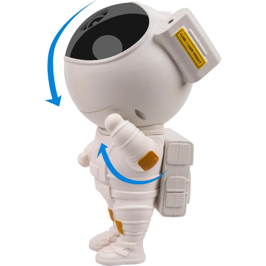 Retlux - LED-Kinderprojektor 230V Astronaut 23,3 cm + Fernbedienung