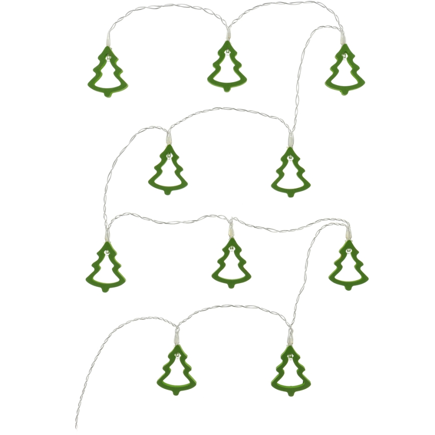 LED-Lichterkette 10xLED/2xAA 1,6m warmweiß