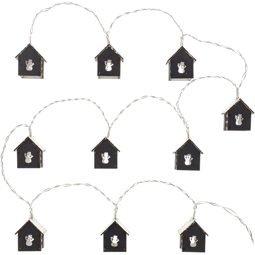 LED  Lichterkette 10xLED/2xAA 2,3m warmweiß