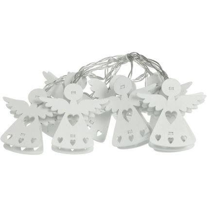 LED  Lichterkette 10xLED/2xAA/warmweiß 2m Engel