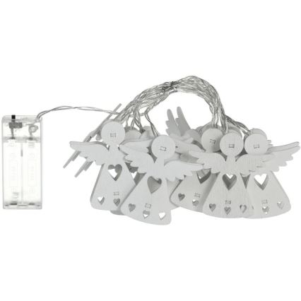 LED  Lichterkette 10xLED/2xAA/warmweiß 2m Engel