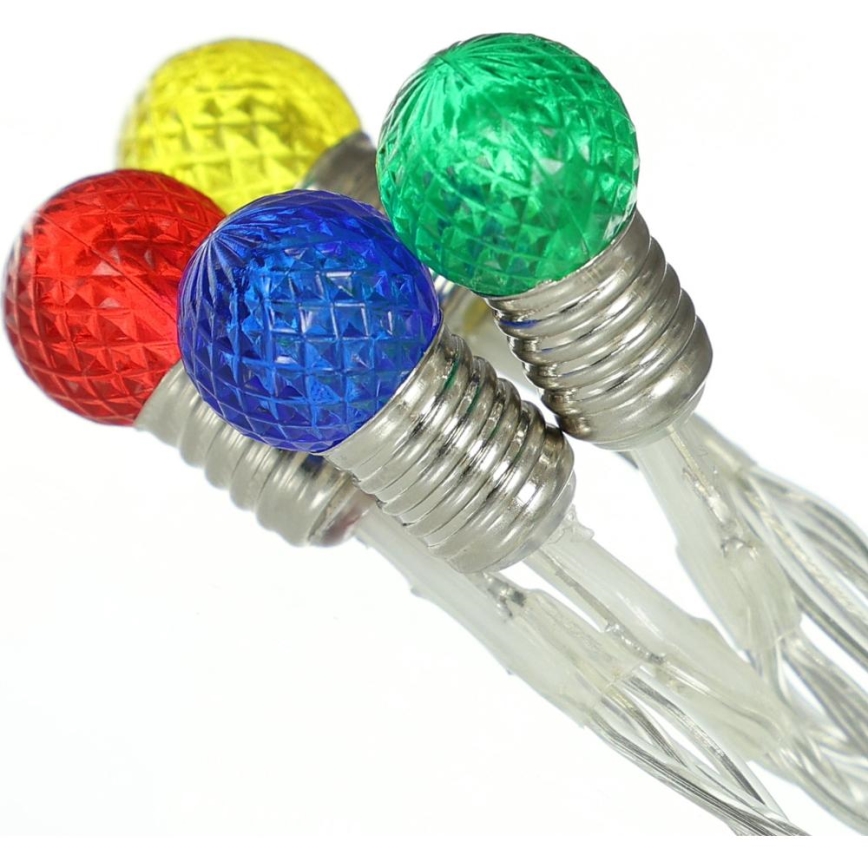 LED-Lichterkette 20xLED/2xAA/warmweiß 1,8m Birnen
