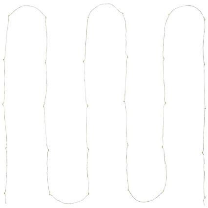 LED-Lichterkette, 30 LEDs, 2×AA, 3,3 m, mehrfarbig