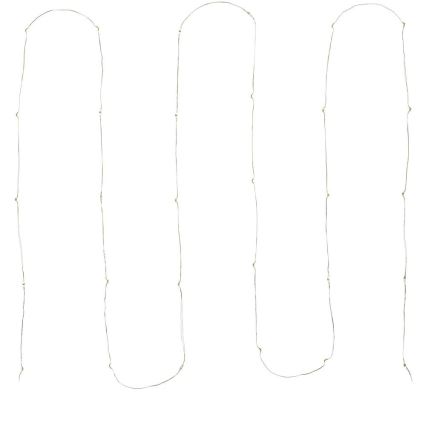 LED-Lichterkette 30xLED/3xAA 3,3m kaltweiß