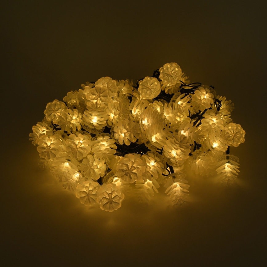 LED-Weihnachts-Lichterkette für den Außenbereich 80 LEDs / 25 m IP44 warmweiß