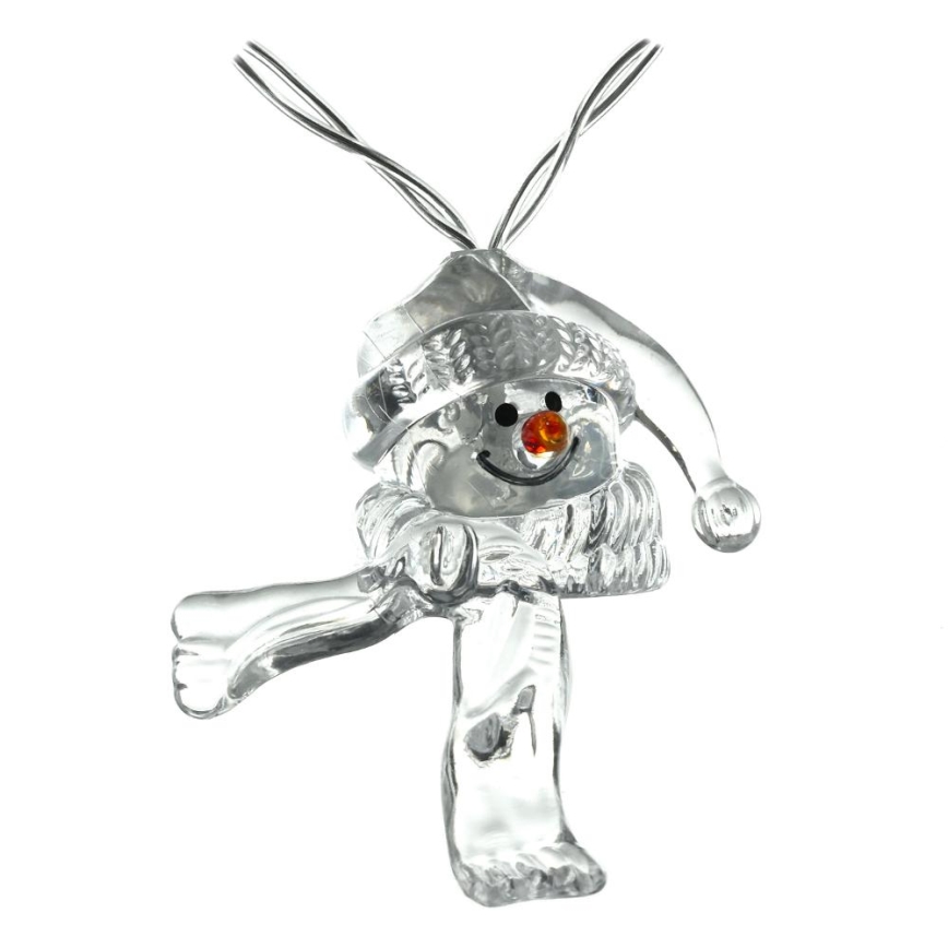 LED-Lichterkette 10 LEDs / 2×AA / warmweiß / 1,65 m – Schneemänner