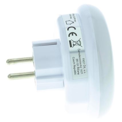 LED-Orientierungslicht mit Dämmerungssensor und Steckdose LED/0,6W/230V