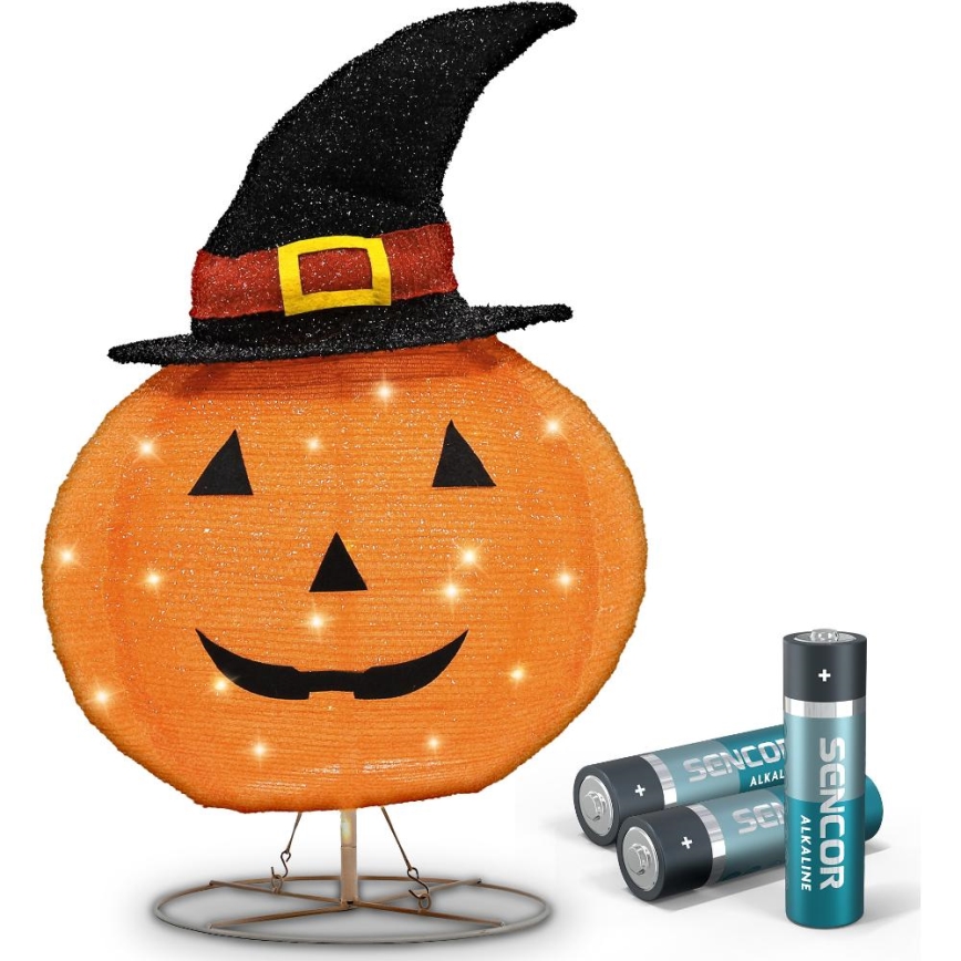 LED-Outdoor-Dekoration HALLOWEEN LED/3xAA/warmweiβ IP44 pumpkin