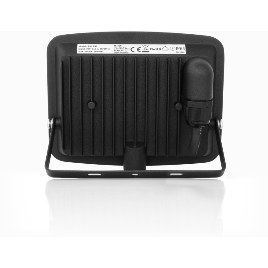 LED rahmenloser Fluter LED/20W/230V 4000K IP65