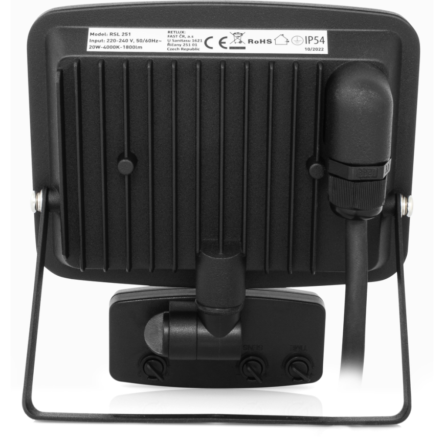 LED rahmenloser Fluter mit Sensor LED/20W/230V 4000K IP65