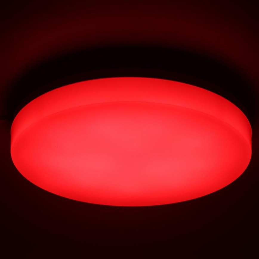 LED RGBW dimmbare Badezimmer-Deckenleuchte LED/20W/230V Wi-Fi IP44 weiß