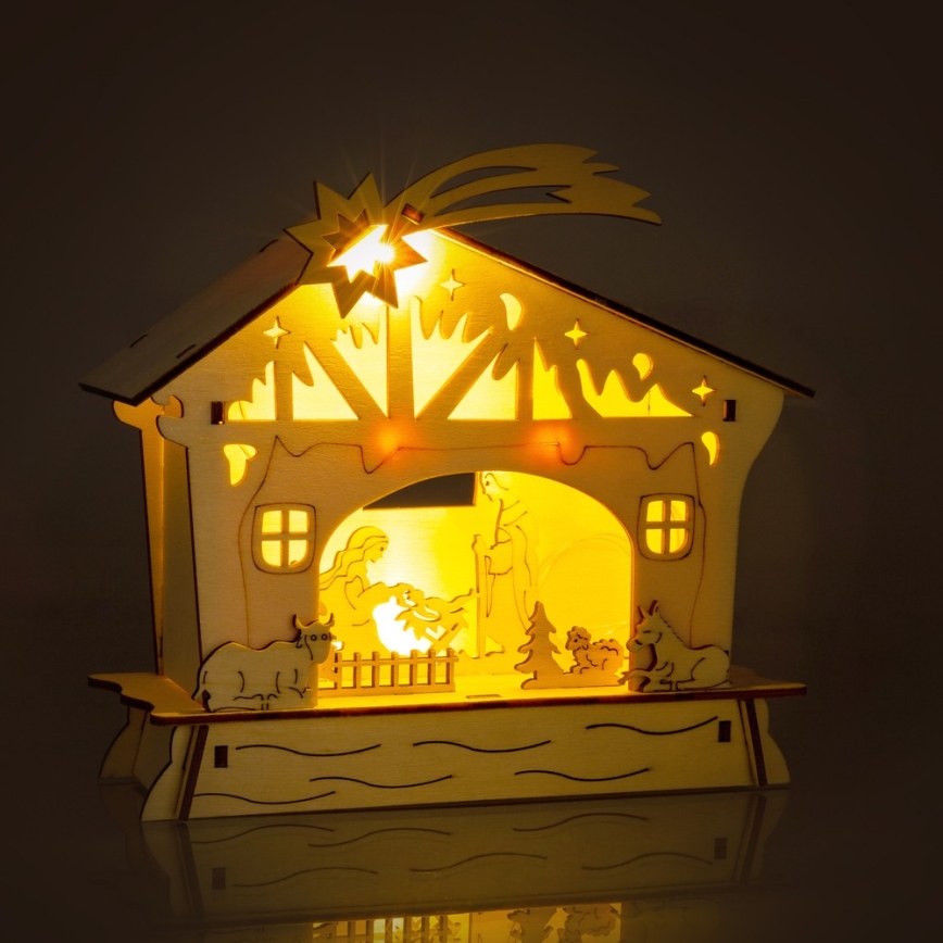 LED-Weihnachtsdekoration 4xLED/2xAAA warmweiß