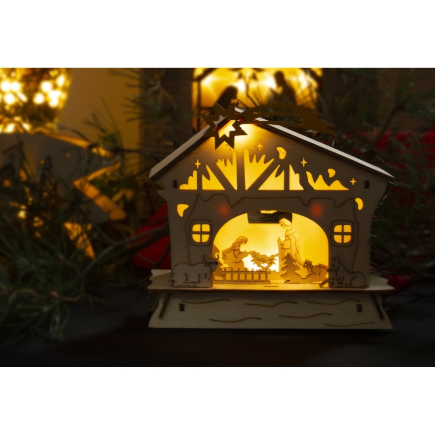 LED-Weihnachtsdekoration 4xLED/2xAAA warmweiß