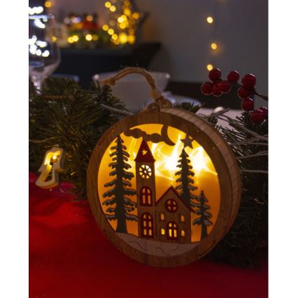 LED-Weihnachtsdekoration 5xLED/2xAAA warmweiß