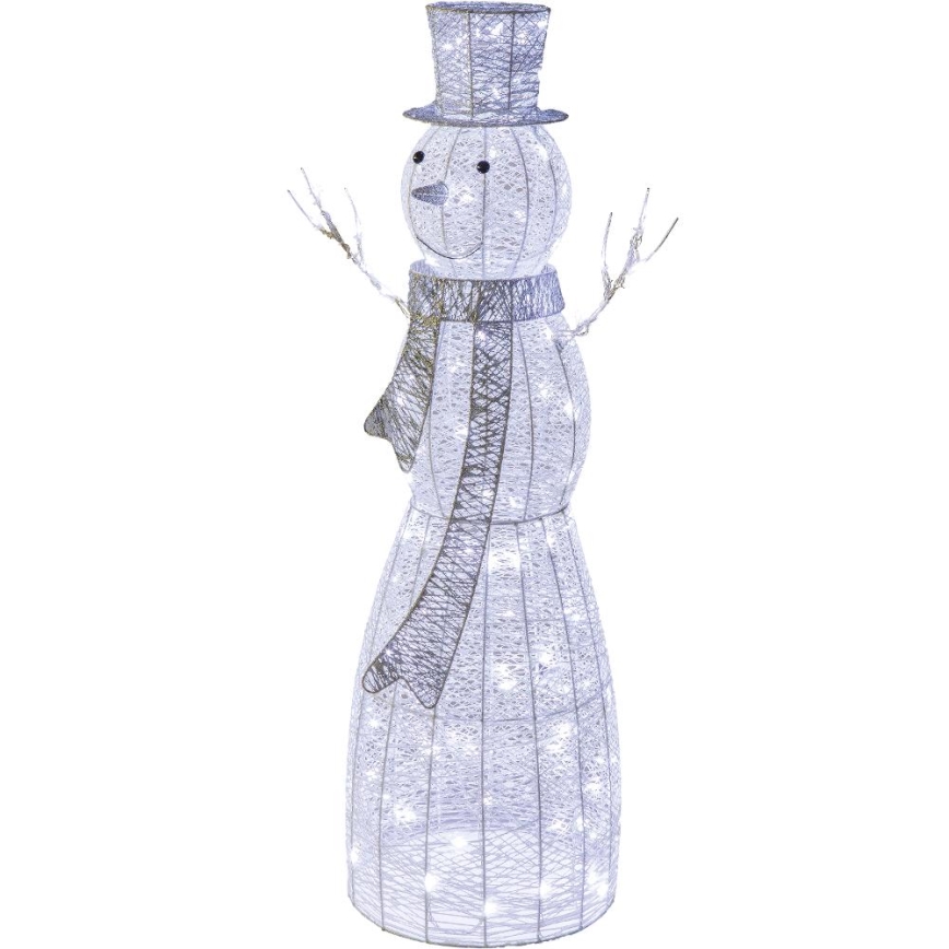LED-Weihnachtsdekoration für den Außenbereich LED/3,6W/230V/kaltweiß 124 cm IP44 Schneemann