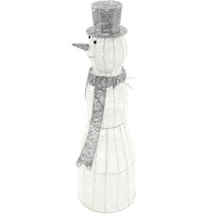 LED-Weihnachtsdekoration für den Außenbereich LED/3,6W/230V/kaltweiß 124 cm IP44 Schneemann
