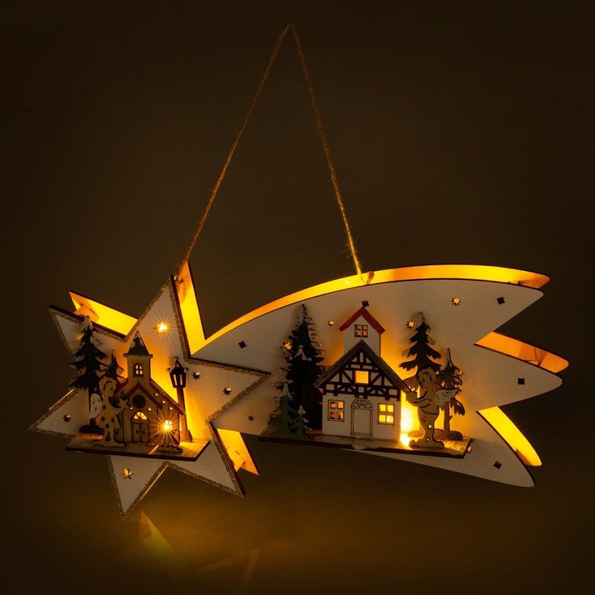 LED Weihnachtsdekoration LED/2xAA Komet