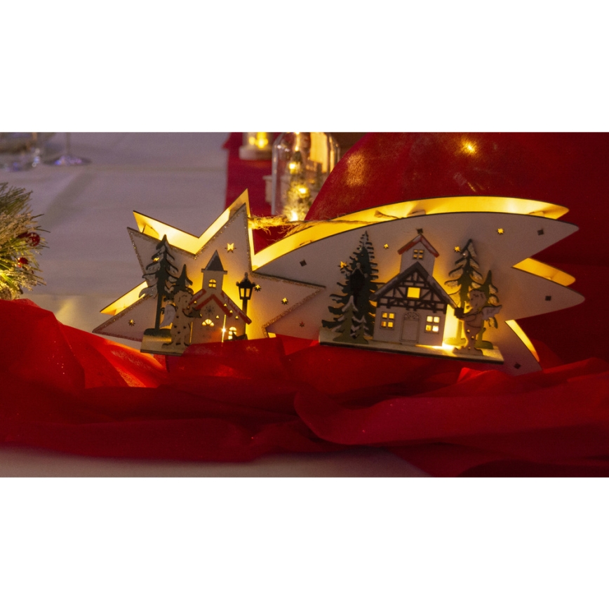 LED Weihnachtsdekoration LED/2xAA Komet