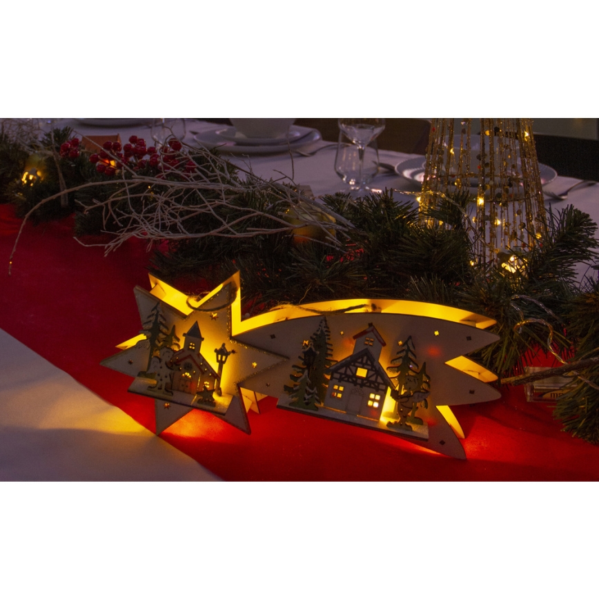 LED Weihnachtsdekoration LED/2xAA Komet