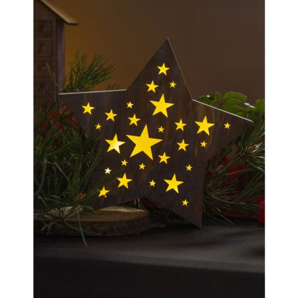 LED-Weihnachtsdekoration LED/2xAAA Stern