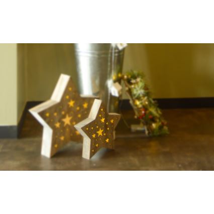 LED-Weihnachtsdekoration LED/2xAAA Stern
