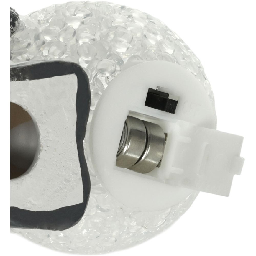 LED-Weihnachtsdekoration LED/2xLR44/warmweiβ Schneemann mit Schneeball