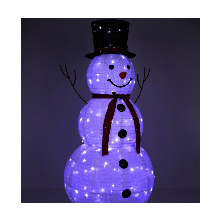LED-Weihnachtsdekoration LED/3,6W/230V 180 cm IP44 Schneemann