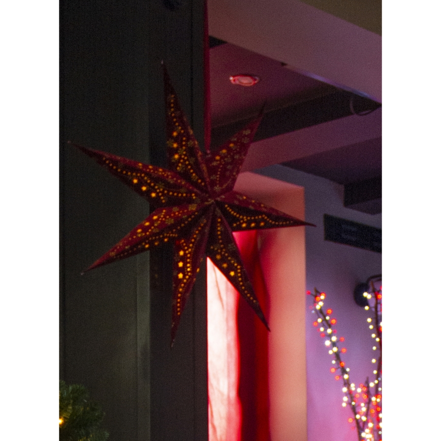 LED-Weihnachtsdekoration LED/3xAA Stern rot