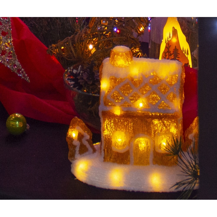 LED-Weihnachtsdekoration LED/3xAA warmweiß