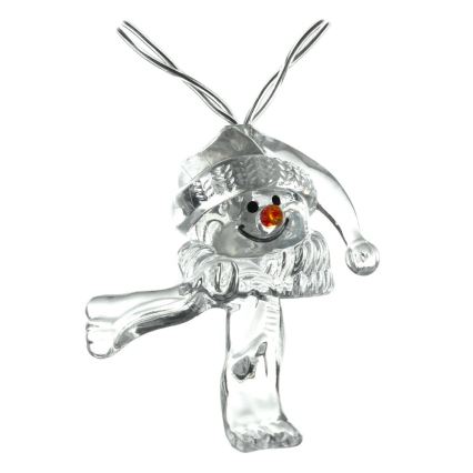 LED-Weihnachtslichterkette 10xLED/2xAA/warmweiβ 1,65m Schneemann