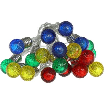 LED Weihnachtslichterkette 20xLED/2xAA/warmweiß 1,8m Birnen