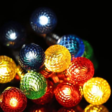LED Weihnachtslichterkette 20xLED/2xAA/warmweiß 1,8m Birnen